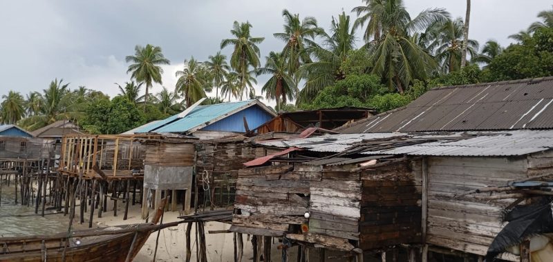 Potret rumah warga dusun I Busung Panjang. (Sumber. Ist)
