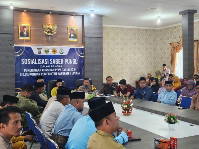 Potret kegiatan sosialisasi pemberantasan pungli penerimaan CPNS dan PPPK. 