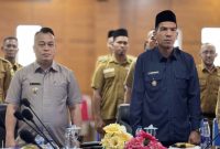 Potret Bupati Lingga, M. Nizar dan Wakil Bupati Lingga, Novrizal.