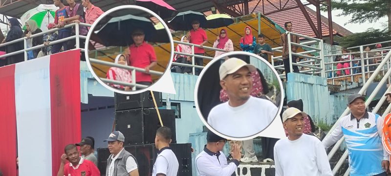 Potret kedua Wakil Bupati Lingga periode berbeda berada dalam satu acara yang sama. (Dok. Beritalingga.com/Yud) 
